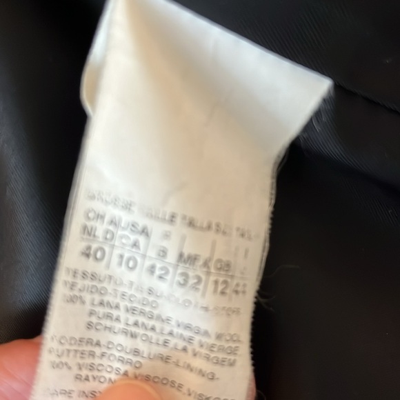 Max Mara 100% wool dark grey coat Size 10 - Picture 6 of 7